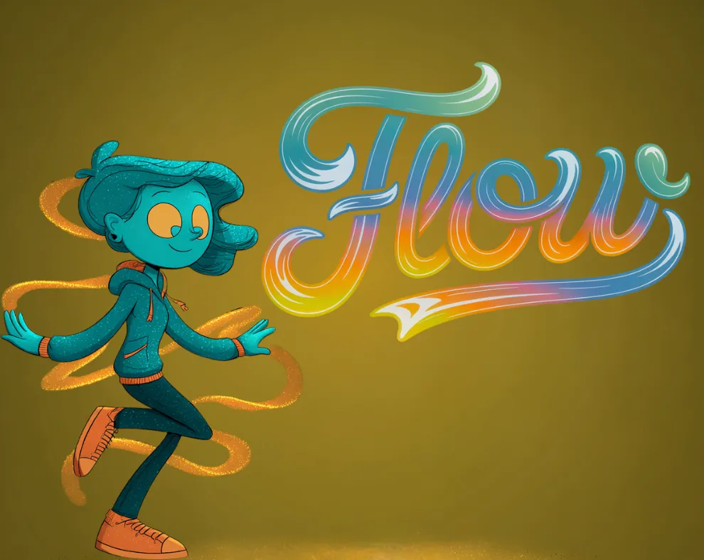 Flo — character hero card