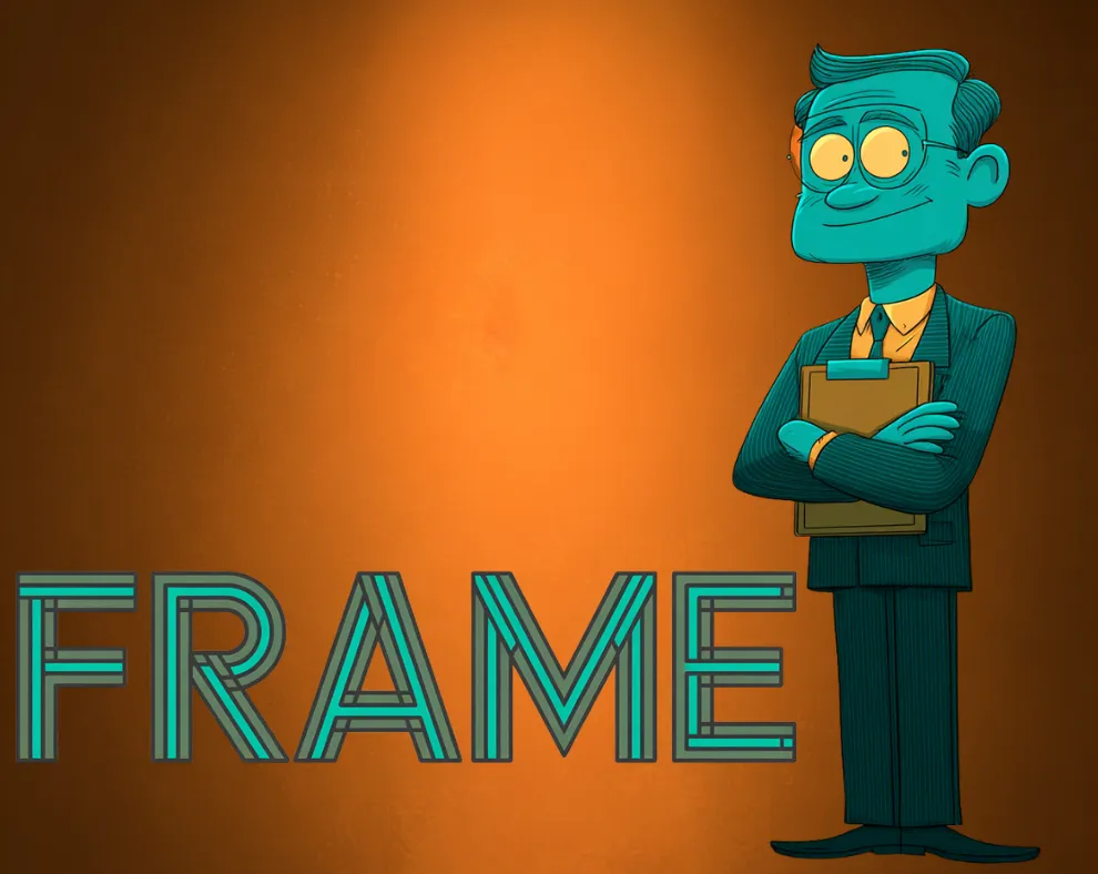 Frame — character hero card