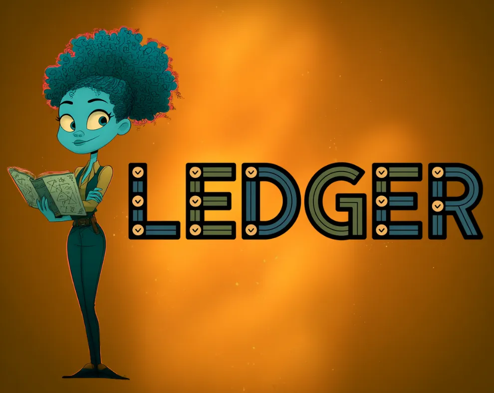 Ledger — character hero card