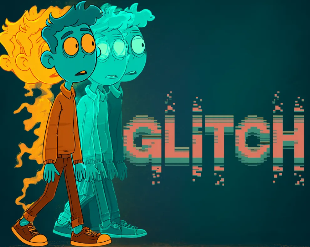 Glitch — character hero card