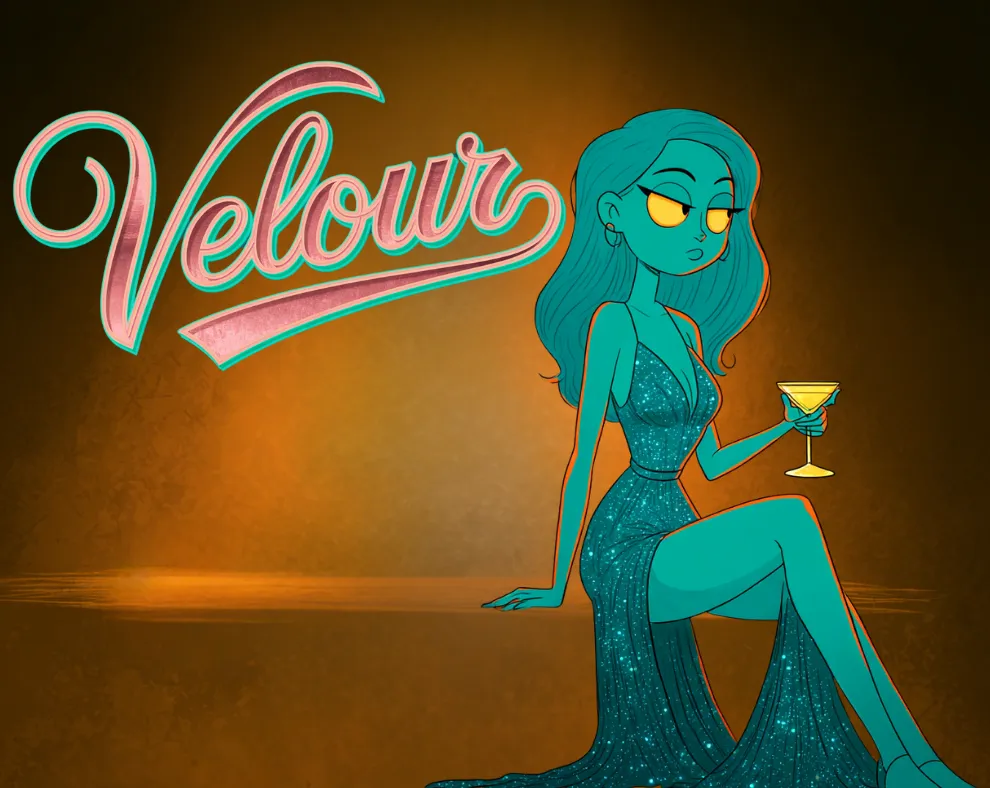Velour — character hero card